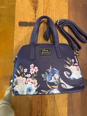 Loungefly Purple Floral Ursula Dome Satchel